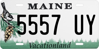 ME license plate 5557UY