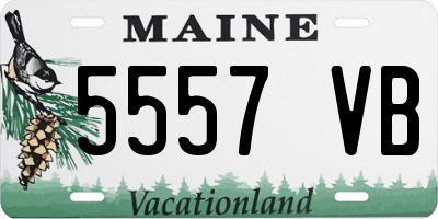 ME license plate 5557VB