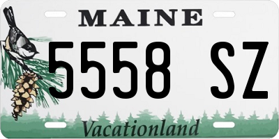 ME license plate 5558SZ