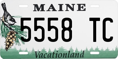 ME license plate 5558TC