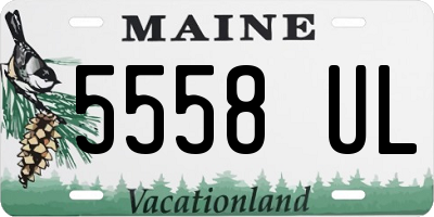 ME license plate 5558UL