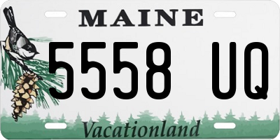 ME license plate 5558UQ