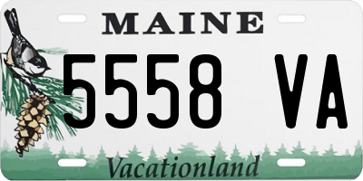 ME license plate 5558VA