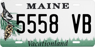 ME license plate 5558VB