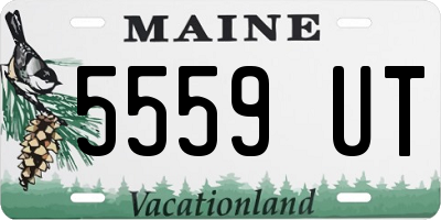 ME license plate 5559UT