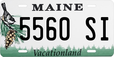 ME license plate 5560SI
