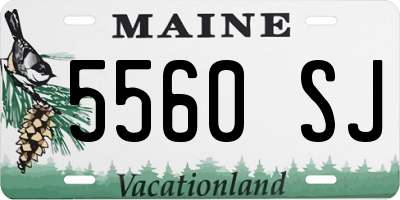 ME license plate 5560SJ