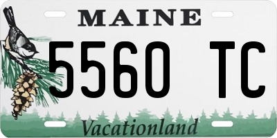 ME license plate 5560TC