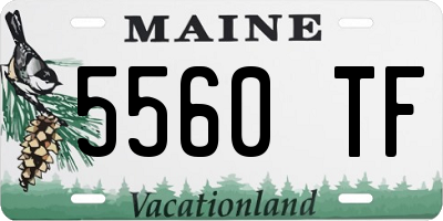 ME license plate 5560TF