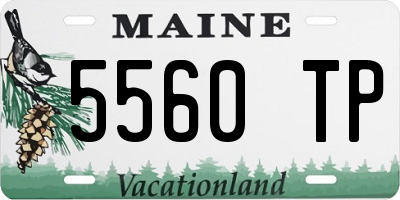 ME license plate 5560TP