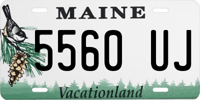 ME license plate 5560UJ