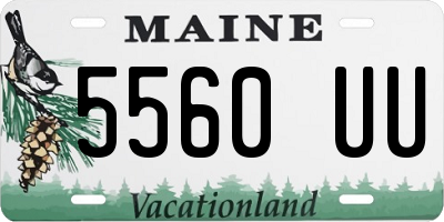 ME license plate 5560UU