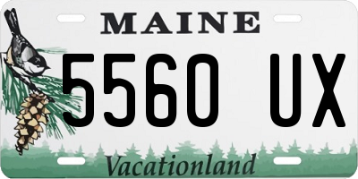 ME license plate 5560UX