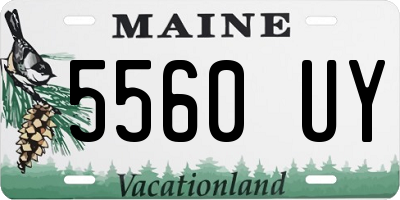 ME license plate 5560UY