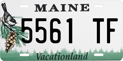 ME license plate 5561TF