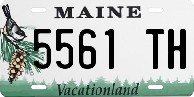 ME license plate 5561TH