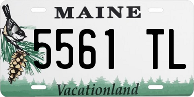 ME license plate 5561TL