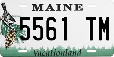 ME license plate 5561TM