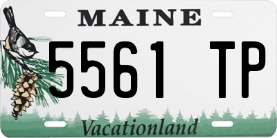 ME license plate 5561TP
