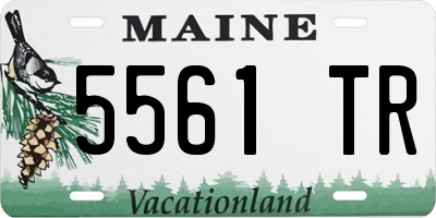 ME license plate 5561TR