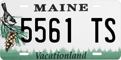 ME license plate 5561TS