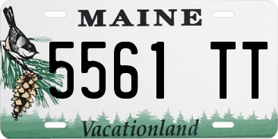 ME license plate 5561TT