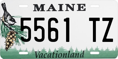 ME license plate 5561TZ