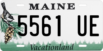 ME license plate 5561UE