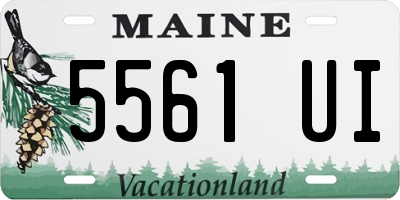 ME license plate 5561UI