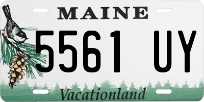 ME license plate 5561UY