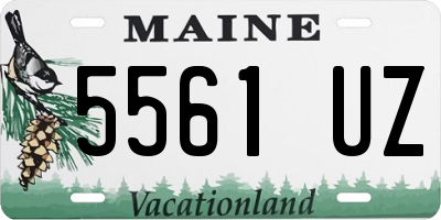 ME license plate 5561UZ