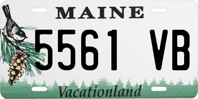 ME license plate 5561VB