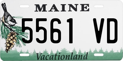 ME license plate 5561VD