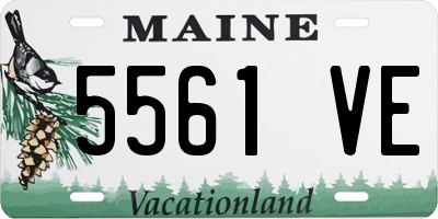 ME license plate 5561VE