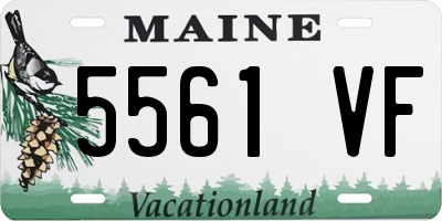ME license plate 5561VF