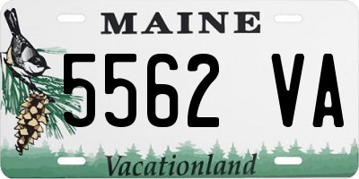 ME license plate 5562VA