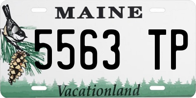ME license plate 5563TP