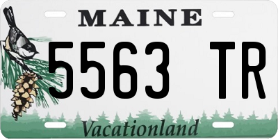 ME license plate 5563TR