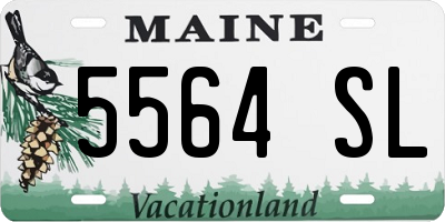 ME license plate 5564SL