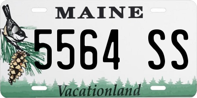 ME license plate 5564SS