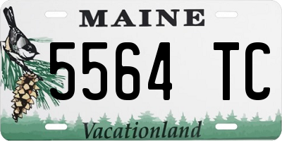 ME license plate 5564TC