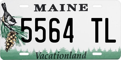 ME license plate 5564TL