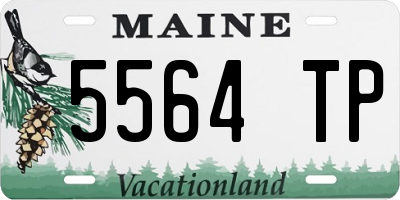 ME license plate 5564TP