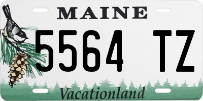 ME license plate 5564TZ