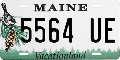 ME license plate 5564UE