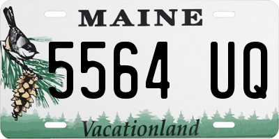 ME license plate 5564UQ