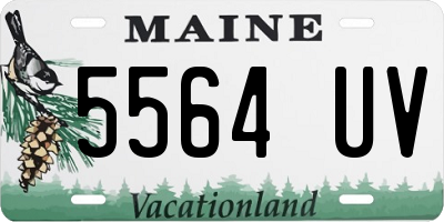 ME license plate 5564UV
