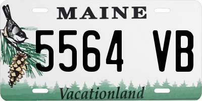 ME license plate 5564VB