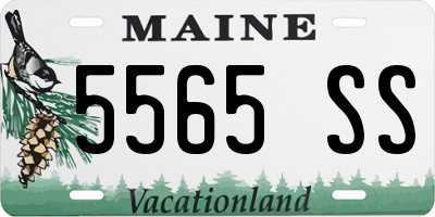 ME license plate 5565SS
