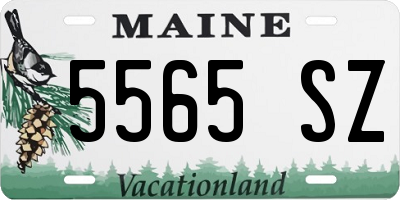 ME license plate 5565SZ